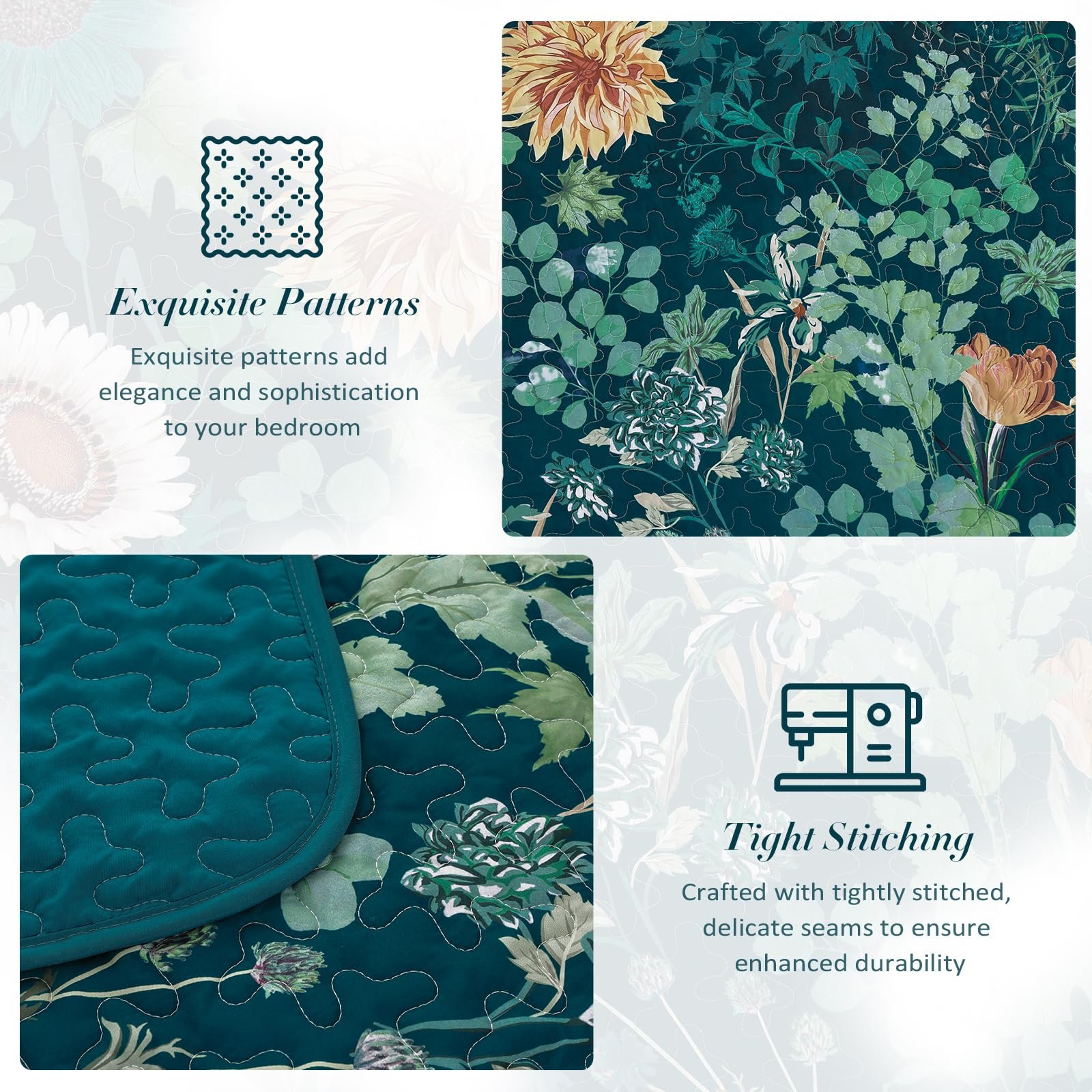 FlashBin Sunflower Quilt Set XR10AC082032K3U-J - Image 5