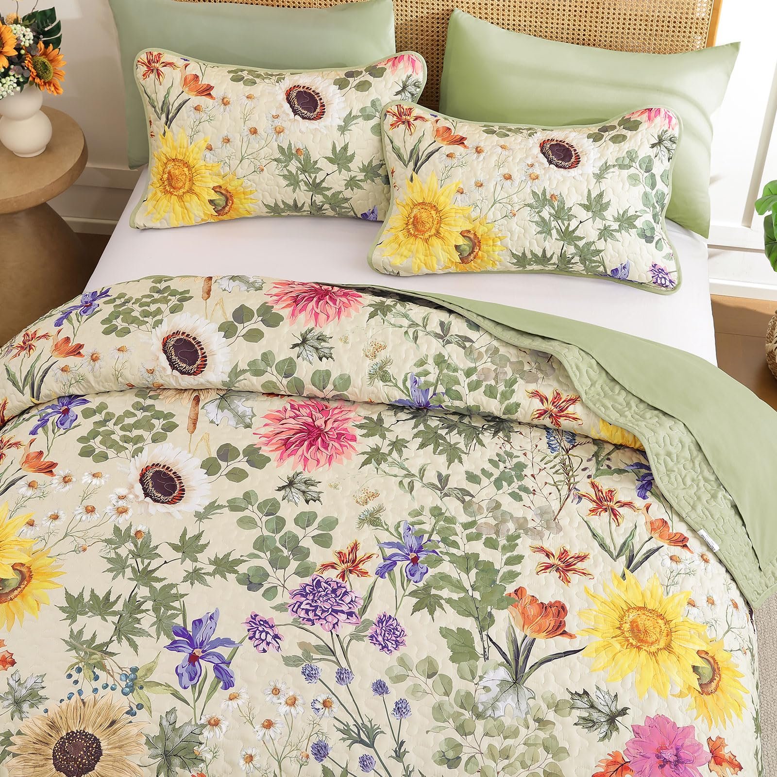 FlashBin Sunflower Quilt Set XR10AC082033K3U-J - Image 3