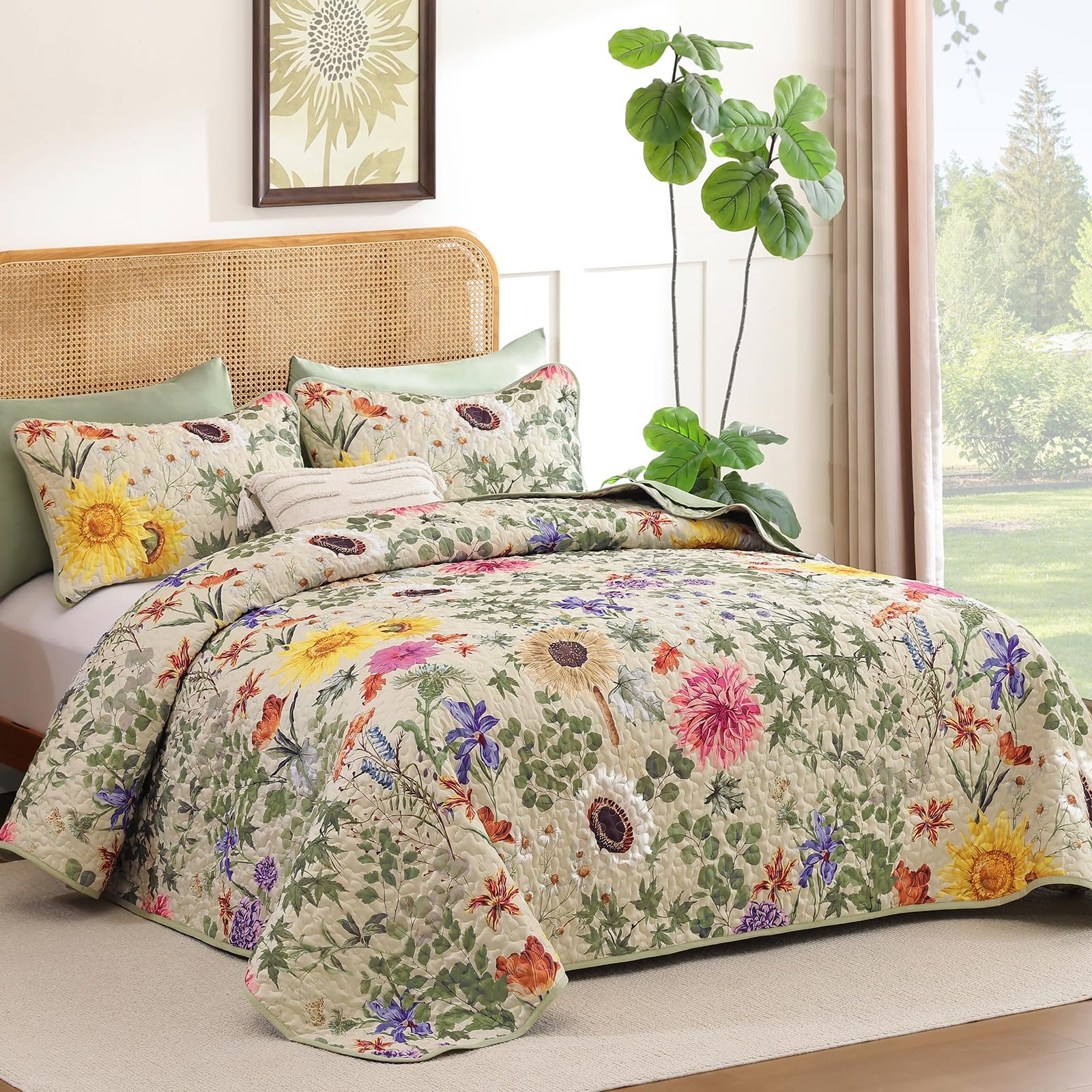 FlashBin Sunflower Quilt Set XR10AC082033K3U-J - Image 2